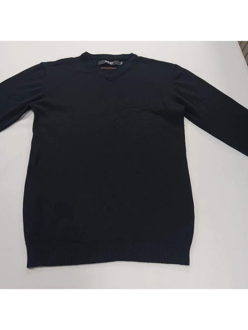 XRAY Jeans Slim Fit Premium Comfort Men's Black Pullover Sweater Size S Chest 37